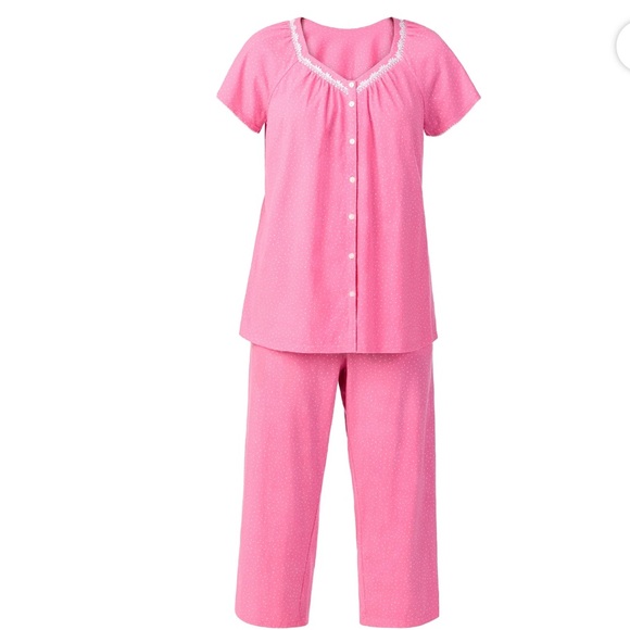 Aria Other - Pink Button-Up Pajama Set